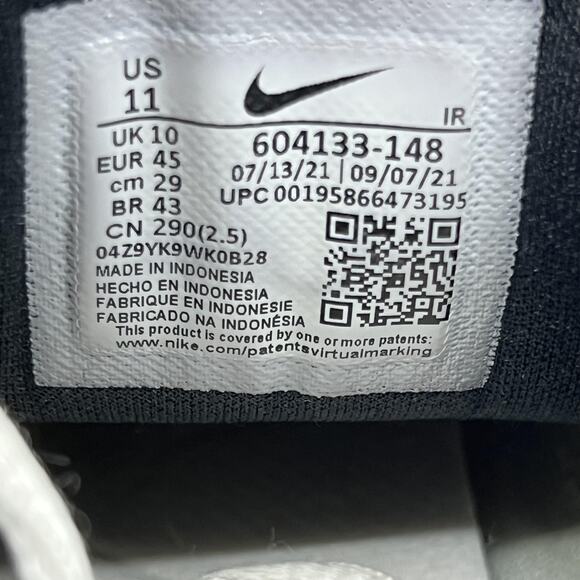 Nike Air Max Plus Tn Hyper Jade Shoes Men Size 11 White Running Comfort Sneakers - Picture 8 of 10